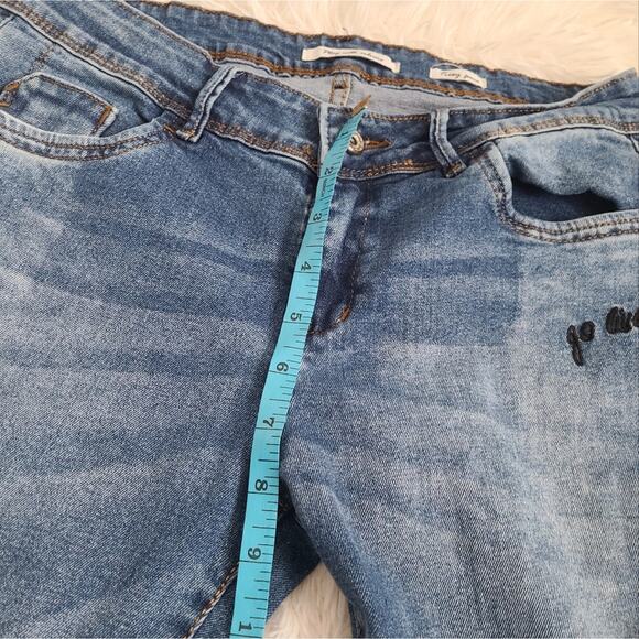 Play With Colors Light Wash Patch Trixy Jeans SZ 32 - Picture 13 of 15